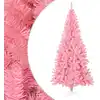 Image de Sapin De Noël Artificiel Avec Support Rose 210 Cm Pvc Vidaxl