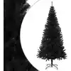 Image de Sapin De Noël Artificiel Avec Support Noir 180 Cm Pvc Vidaxl