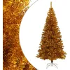 Image de Sapin De Noël Artificiel Avec Support Doré 180 Cm Pet Vidaxl