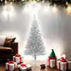 Image de Sapin De Noël Artificiel Avec Support Argenté 150 Cm Pet Vidaxl