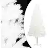 Image de Arbre De Noël Artificiel Aiguilles Réalistes Blanc 120 Cm Vidaxl