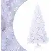 Image de Arbre De Noël Artificiel Avec Branches Épaisses Blanc 210cm Pvc Vidaxl