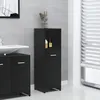 Image de vidaXL Armoire de salle de bain Noir 30x30x95 cm Aggloméré