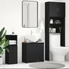 Image de vidaXL Armoire de salle de bain Noir 60x33x61 cm Aggloméré