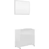 Image de Meubles De Salle De Bain Blanc Brillant Bois D'ingénierie Vidaxl