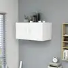 Image de Armoire Murale Blanc 80x39x40 Cm Bois D'ingénierie Vidaxl