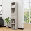 Image de vidaXL Bibliothèque Gris béton 36x30x171 cm Bois dingénierie 802871