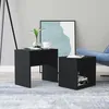 Image de Tables basses VIDAXL - Ensemble de 2 tables basses noir en aggloméré