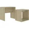 Image de Ensemble De Table Basse Chêne Sonoma 48x30x45cm Bois Ingénierie Vidaxl
