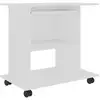 Image de Vidaxl bureau d'ordinateur blanc 80x50x75 cm bois d'ingénierie 802894