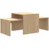 Image de Ensemble De Tables Basses Chêne Sonoma Bois D’ingénierie Vidaxl