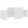 Image de Vidaxl ensemble de table basse blanc brillant bois d’ingénierie 802918