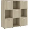 Image de Bibliothèque Chêne Sonoma 90x30x90 Cm Bois D’ingénierie Vidaxl