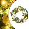 Image de Couronne De Noël Avec Lumières Led Vert 60 Cm Pvc Vidaxl