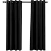 Image de Rideaux Occultants Aspect De Lin 2 Pcs Anthracite 140x175 Cm Vidaxl