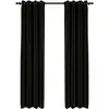 Image de Rideaux Occultants Aspect De Lin 2 Pcs Anthracite 140x245 Cm Vidaxl