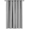 Image de Rideau Occultant Aspect De Lin Avec  illets Gris 290x245 Cm Vidaxl