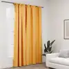 Image de Rideau Occultant D'aspect De Lin Avec Crochets Jaune 290x245 Cm Vidaxl