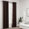 Image de vidaXL Rideaux occultants Aspect lin avec oeillets 2pcs Taupe 140x245cm