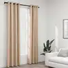Image de Rideaux Occultants Aspect Lin Avec  illets 2pcs Beige 140x225cm Vidaxl