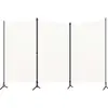 Image de Cloison De Séparation 3 Panneaux Blanc 260x180 Cm Tissu Vidaxl