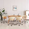 Image de Chaises Pivotantes À Manger Lot De 6 Crème Similicuir Vidaxl
