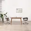 Image de Chaises Pivotantes À Manger Lot De 2 Gris Bois Courbé Et Tissu Vidaxl