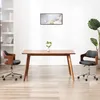 Image de Chaises Pivotantes À Manger Lot De 2 Bois Courbé Et Similicuir Vidaxl