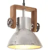 Image de Lampe Suspendue Industrielle 25 W Argenté Rond 19 Cm E27 Vidaxl