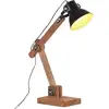 Image de Lampe De Bureau Industrielle Noir Rond 58x18x90 Cm E27 Vidaxl