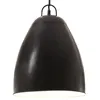 Image de Lampe Suspendue Industrielle 25 W Noir Rond 32 Cm E27 Vidaxl