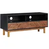 Image de vidaXL Meuble TV 100x35x45 cm Bois dacacia massif et MDF 289903