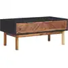 Image de Table Basse 90x50x40 Cm Bois D'acacia Massif Et Mdf Vidaxl