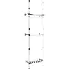 Image de Vidaxl système de garde-robe télescopique barres et étagère aluminium