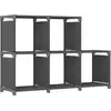 Image de Étagère D'affichage 5 Cubes Gris 103x30x72,5 Cm Tissu Vidaxl