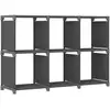 Image de Étagère D'affichage 6 Cubes Gris 103x30x72,5 Cm Tissu Vidaxl