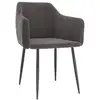Image de Vidaxl chaises à manger lot de 2 gris foncé velours