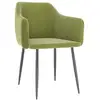 Image de Vidaxl chaises à manger lot de 2 vert clair velours