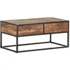 Image de Table Basse 90x50x40 Cm Bois D'acacia Brut Vidaxl