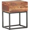 Image de Table De Chevet 40x30x50 Cm Bois D'acacia Brut Vidaxl
