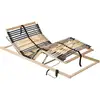 Image de Sommier À Lattes Électrique Sans Matelas Avec 7 Zones 90x200 Cm Vidaxl