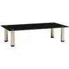 Image de 322761 Tv Stand Black 60x35x17 Cm Tempered Glass Vidaxl