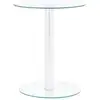 Image de Table Basse Transparent 40 Cm Verre Trempé Vidaxl