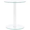 Image de Table basse - vidaXL - Transparent - Verre trempé - 40 cm - Design contemporain