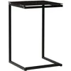Image de Table D'appoint Noir 40x40x60 Cm Verre Trempé Vidaxl