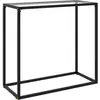 Image de Table Console Transparent 80x35x75 Cm Verre Trempé Vidaxl