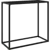 Image de Table Console Noir 80x35x75 Cm Verre Trempé Vidaxl