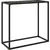 Image de Table Console Noir 80x35x75 Cm Verre Trempé Vidaxl