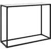 Image de Table Console Blanc 100x35x75 Cm Verre Trempé Vidaxl