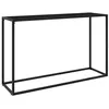 Image de vidaXL Table console Noir 120x35x75 cm Verre trempé